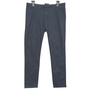 Scotch And Soda Navy Blue Regular Slim Chino Trouser Pants US 36
